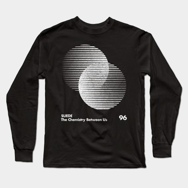 Suede / The Chemistry Between Us / Minimal Graphic Design Long Sleeve T-Shirt by saudade